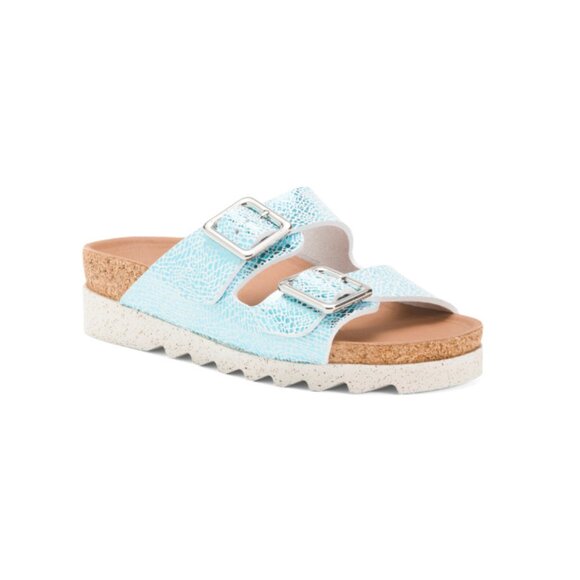 MEPHISTO Turquoise Made In France Maelia Sandals